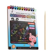 ToysYGift Rainbow Scratch Mini Art Notes, Magic Scratch Paper Note Cards for Kids Toy Arts Crafts DIY Party Favor Supplies for Girls Boys Birthday Halloween Christmas Stocking Stuffer Gift Box