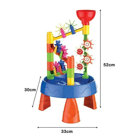ToysYGift Toys for Girls Boys 3-6 Years Water Wheel Funnel Beach Table Portable Water Wheel Funnel Beach Table Setup