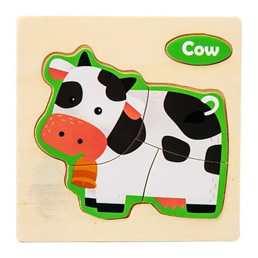 ToysYGift Wooden Animal Puzzles for Toddlers 1-3, Puzzles for Kids Ages 2-4, Toddler Puzzles Ages 1-3, Montessori Puzzles for 1 2 3 Year Old, Baby Puzzles, Learning Toy for Toddlers 1-3