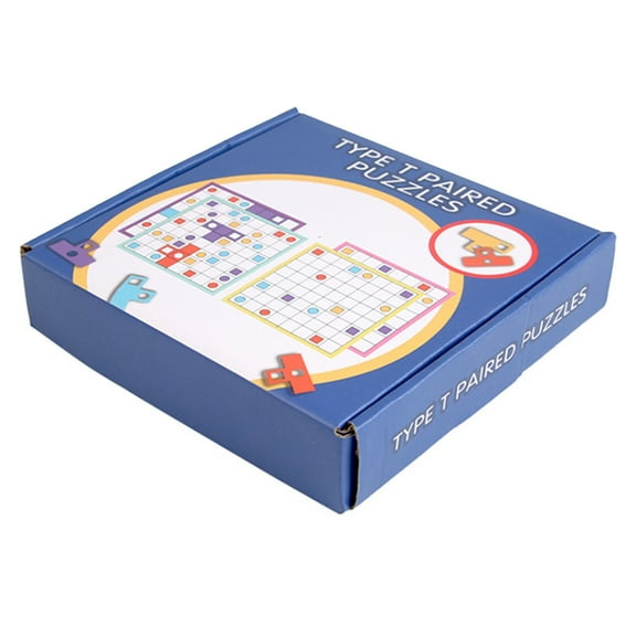 ToysYGift Wooden T-Shape Pairing Puzzle, Pairing Game, Logic Training, for Cognitive Exercise, Family Fun Birthday Christmas Gift