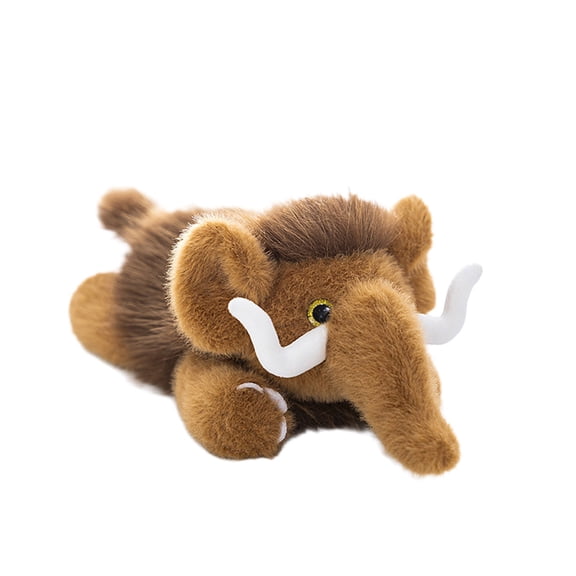 ToysYGift Woolly Mammoth Stuffed Animal Toys, Cute Prehistoric Wild Animal Cuddle Buddy Toy, Plush Woolly Mammoth Plush Gift for Kids and Adults 7.8 Inch