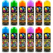 Toysery 12 Pack Party Streamer String Spray for Kids, Party Spray String Bulk Supply for Celebrations, Party streamer spray string can - string bulk pack- Party Streamer Spray