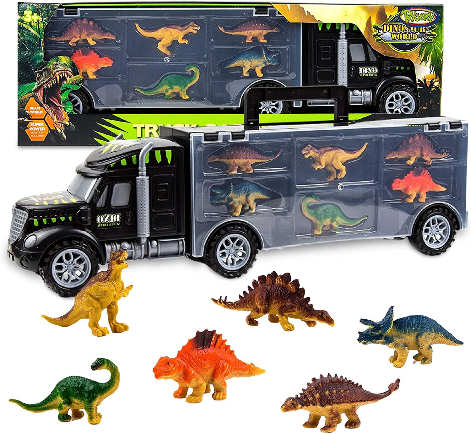 Dinosaur best sale trucks toys