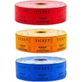thumbnail image 1 of Toysery Multicolor Raffle Tickets for Party | 6000 Tickets (3 Double Rolls of 2000 Tickets Roll), Consecutively Numbered Fundraiser 50/50, 1 of 9