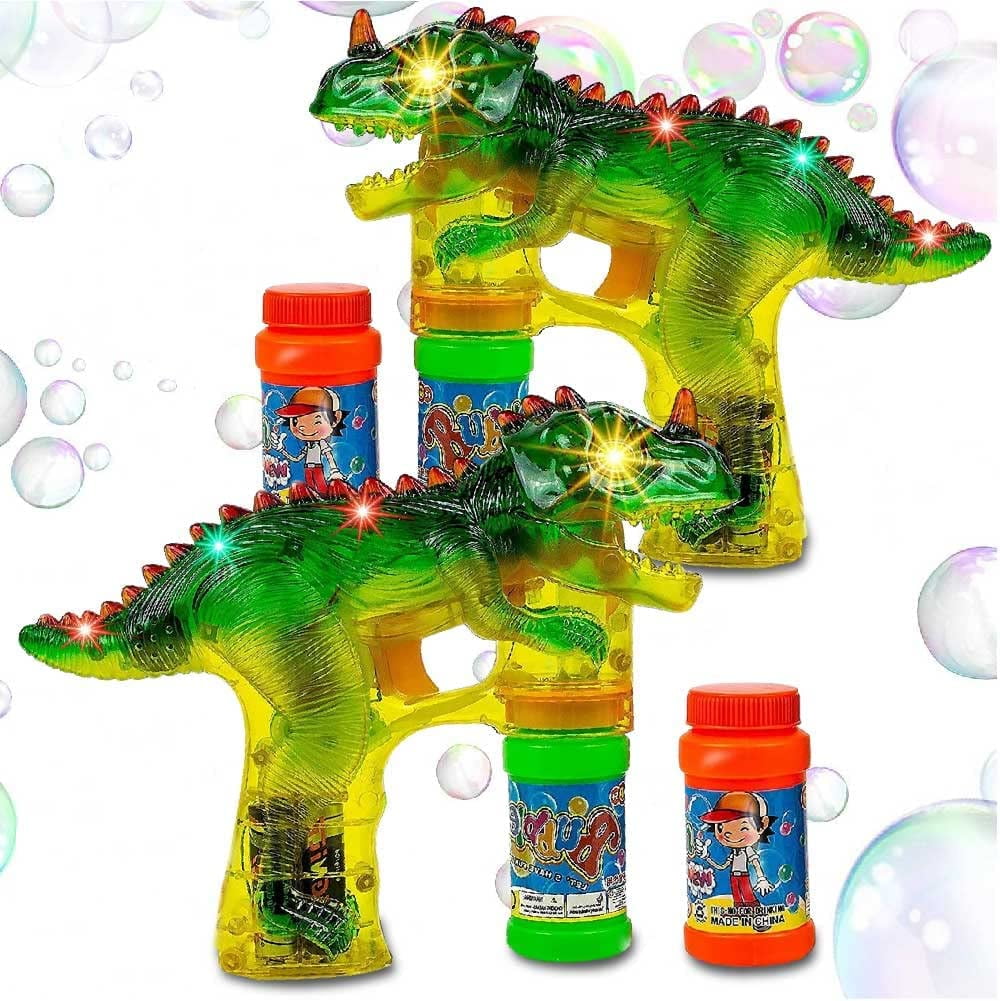 Toysery TRex Dinosaur Bubble Blower Gun for Kids, Bubble Dino with
