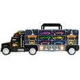 thumbnail image 1 of Toysery Transport Car Carrier Truck Toy for Kids with 6 Alloy Cars and 28 Slots - Long Truck Toy for Boys, Girls & Children - 20" Long, 1 of 3