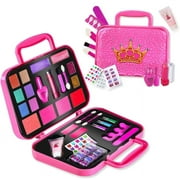 Toysical Kids Makeup Kit for Girl - with Make Up Remover - 30Pc Real Washable, Non Toxic Play Princess Cosmetic Set - Ideal Birthday for Little Girls Ages 3, 4, 5, 6 Year Old Child
