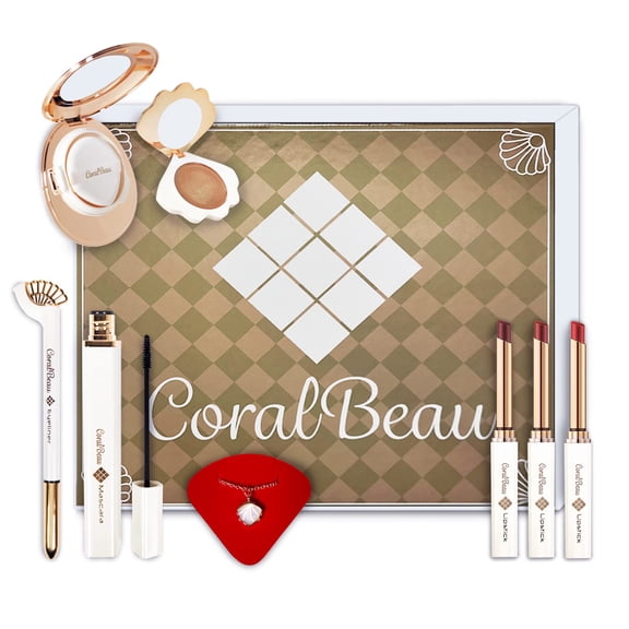 Toysical Shell Makeup Kit for Adultes White & Gold
