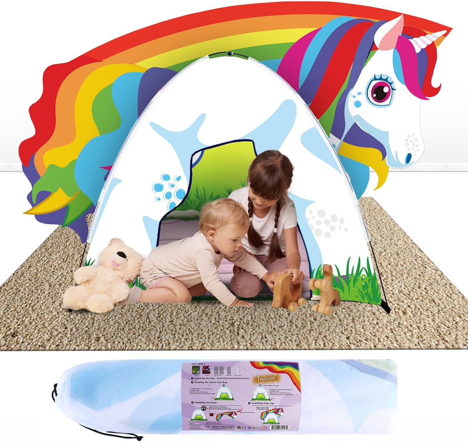Toysical Unicorn Kids Play Tent Fun & Imaginative Tent for Kids with