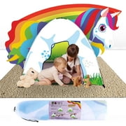 Toysical Unicorn Kids Play Tent - Fun & Imaginative Tent for Kids with Unicorn Shaped Top Princess Playhouse, Unicorns Toys Gifts, Perfect Outdoor & Indoor Play Tents for Girls