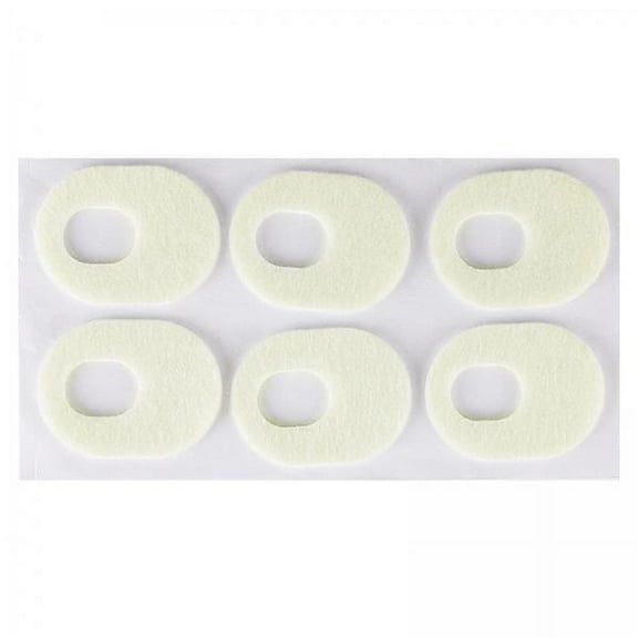 Stgfyxgs 2x6Pcs Felt Foot Callus Cushions Easy Fit Skin Friendly Comfortable Oval 2 Pcs