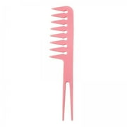 Toysmith 2xShaping Wet Pick Wide Tooth Styling Comb Fantail Comb Smooth Comfortable , Pink, 4 Pcs