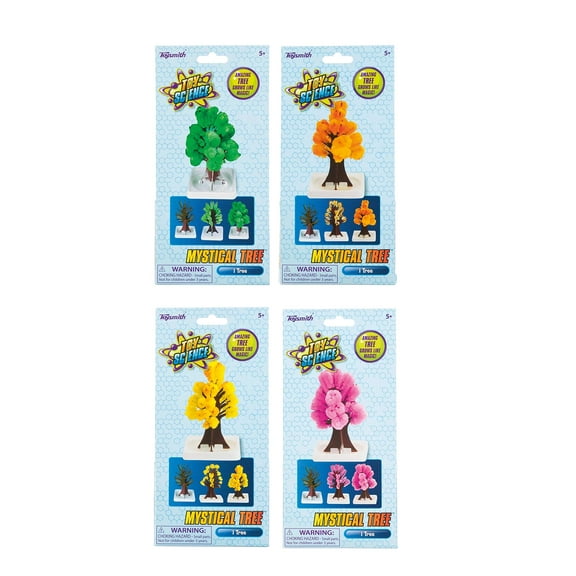 Toysmith (4 Pack) Bundle Savers! Amazing Magical Crystal-Growing Mystical Trees