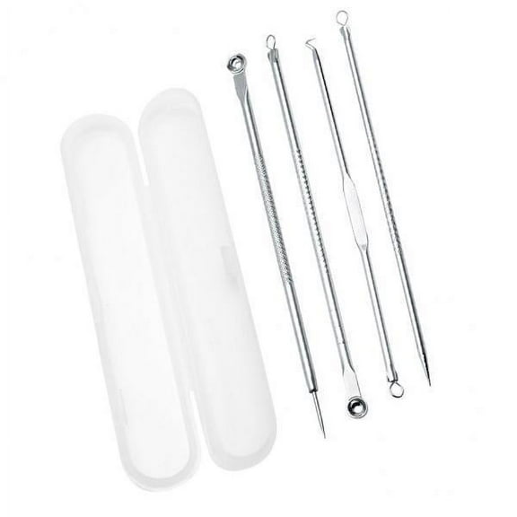 Stgfyxgs 4x4 Piece Comedone Blemish Extractor Remover Stainless Tool Kit