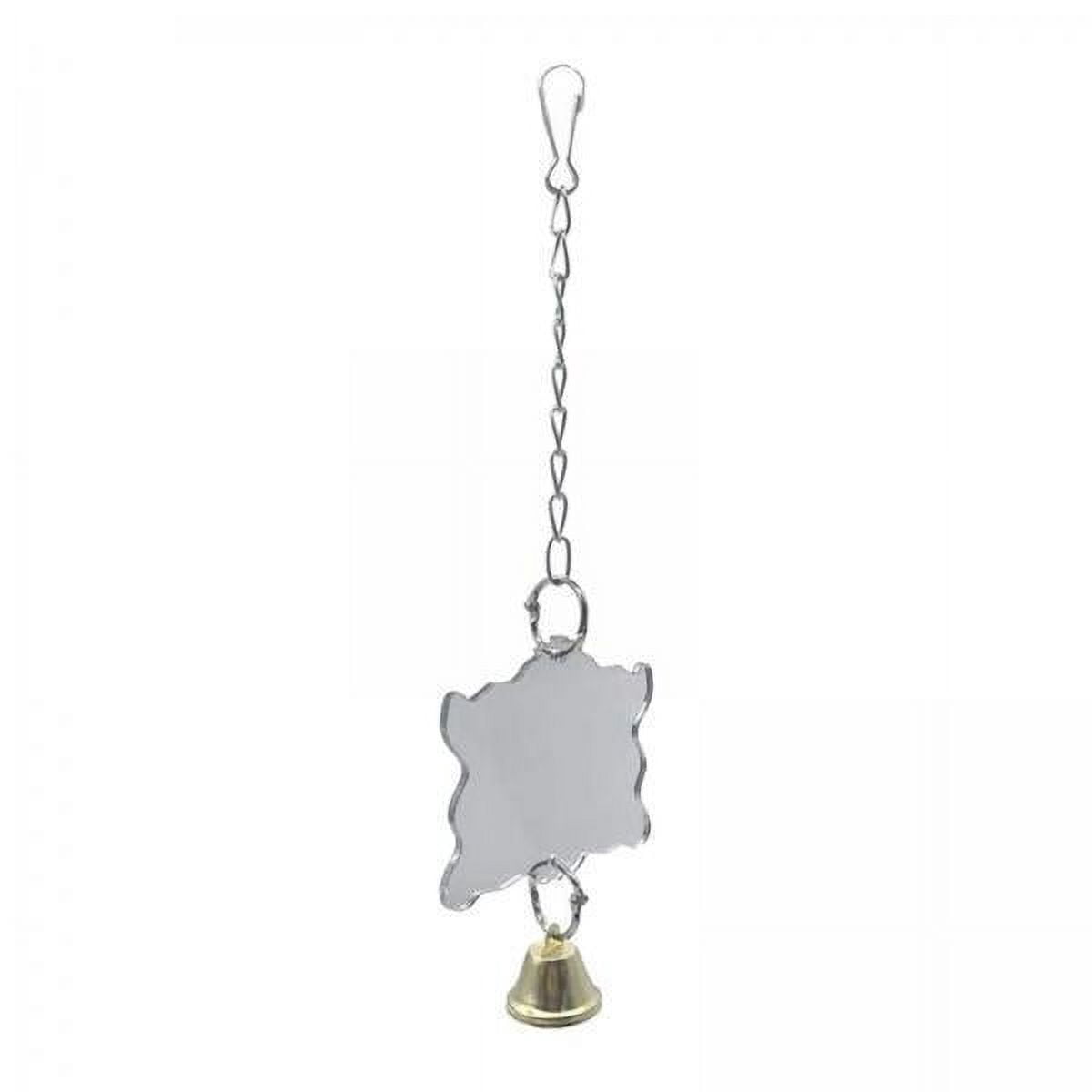 Litewoo Stainless Steel Bird Bell Toy With Acrylic Beads - Chew Toy For Parrots, Budgies, Cockatiels - Hanging Swing Toy For Cage (Size E, 12.7 Inch) 2 thumbnail image