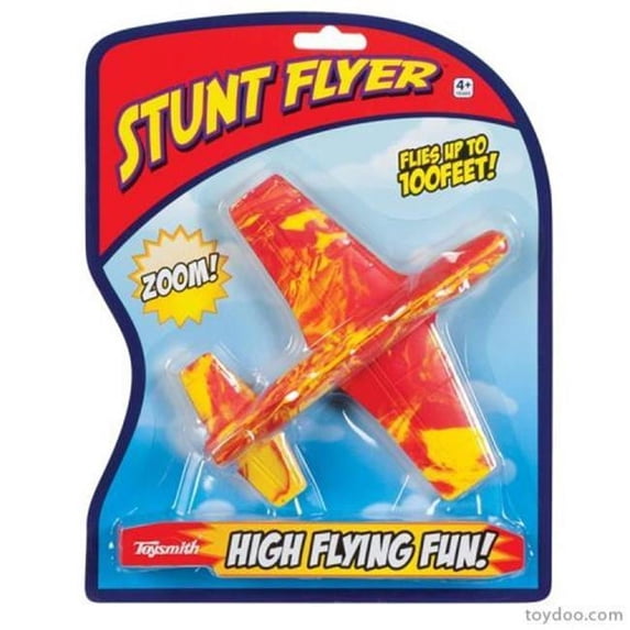 Toysmith 74222 7 in. Stunt Flyer, Assorted Colors