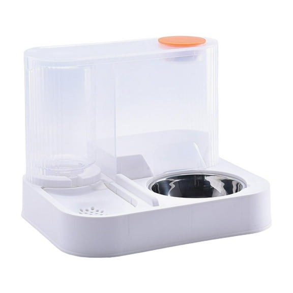 Stgfyxgs Cat Feeder and Water Dispenser Automatic Pet Feeder Cat Dog Bowl Dish Gravity Dog Feeder for Indoor Cats Kitten Puppy Bunny With steel bowl