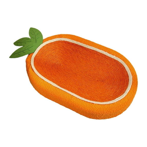 Stgfyxgs Cat Scratcher Bed Cat Scratching Pad Multipurpose Modern Wear Resistant Oval Cat Scratcher Bowl Lounge Bed for Grinding Claws Carrot