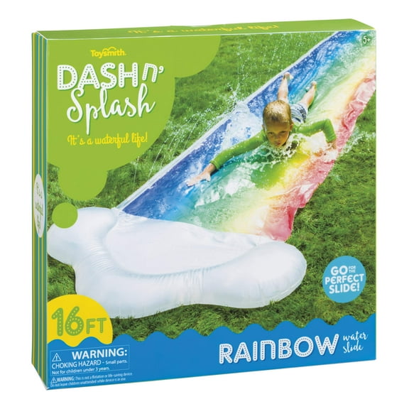 Toysmith Dash N' Splash 16' Rainbow Water Slide
