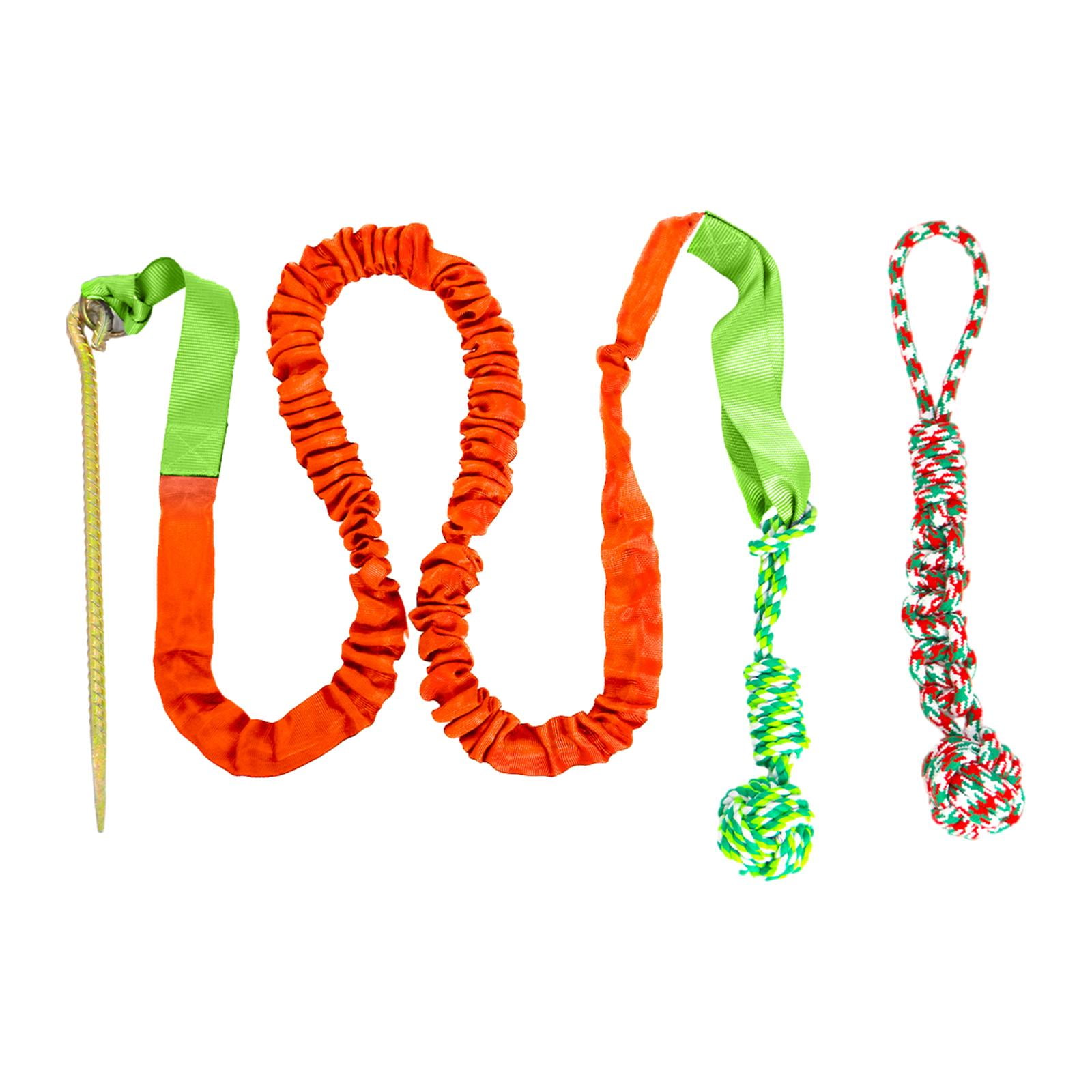 Toysmith Dog Bungee Toy Dog Tug of War Rope Toys Indoor Outdoor Tree