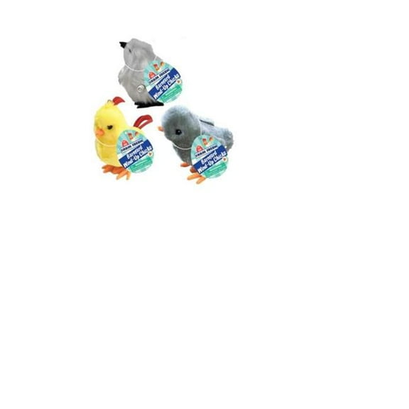Toysmith 9101145 Farm Fresh Barnyard Wind-Up Chicks, Assorted - Pack of 24