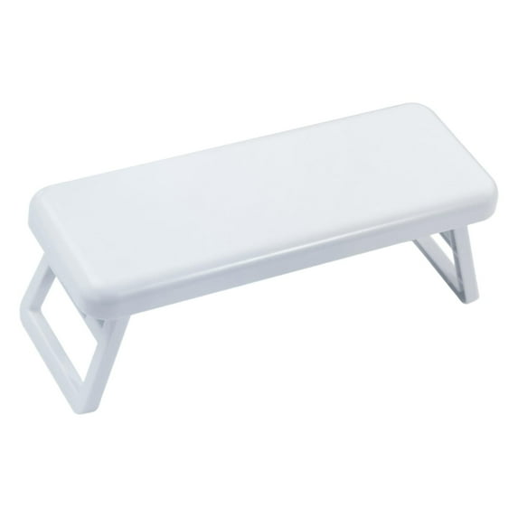 Stgfyxgs Folding Nail Arm Rest Cushion, Professional Nail Hand Rest Stand with Nail Mat, Manicure Hand Rest for Home Nail Techs Use White