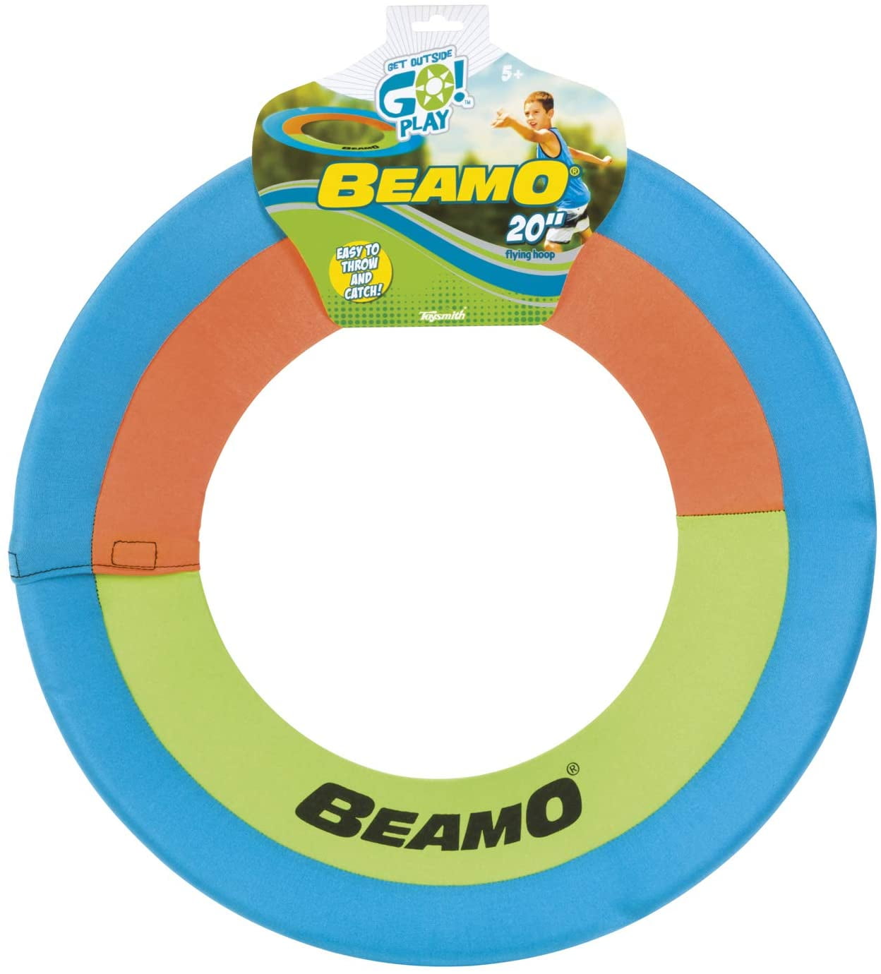 Toysmith Get Outside GO! Beamo Flying Hoop (20-Inch, Assorted Colors), 20 flying hoop is easy to throw, fun to catch By Brand Toysmith