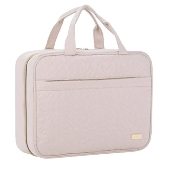 Stgfyxgs Hanging Toiletry Bag Makeup Travel Bag Large Cosmetic Organizer Bag Hanging Cosmetcis Bag Girl Gift Salon Woman Business Trip Pink