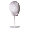 thumbnail image 1 of Toysmith Manikin Head Hat Display Head Display Hair Hats and Hairpieces Metal Base Multipurpose for Headphones Glasses Jewelry Scarves gray velvet, 1 of 9