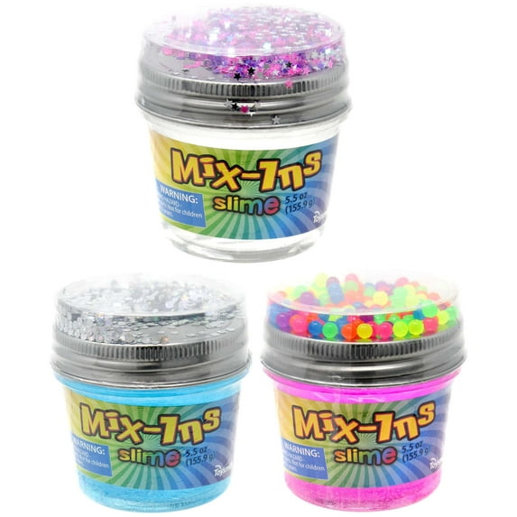 Toysmith Mix-Ins 5.5 Ounce Glitter Slime with Confetti
