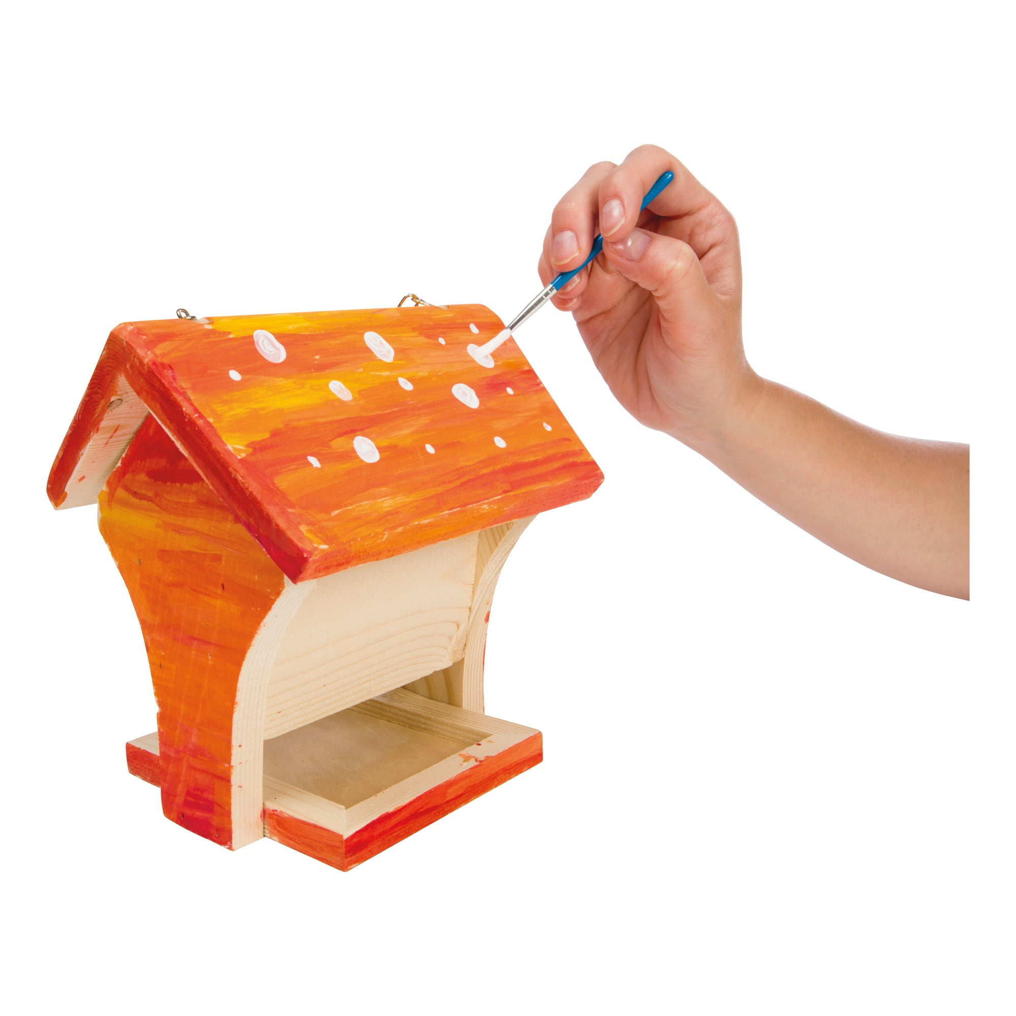 DIY Pine Bird Feeder Kit with Paints and Brush
