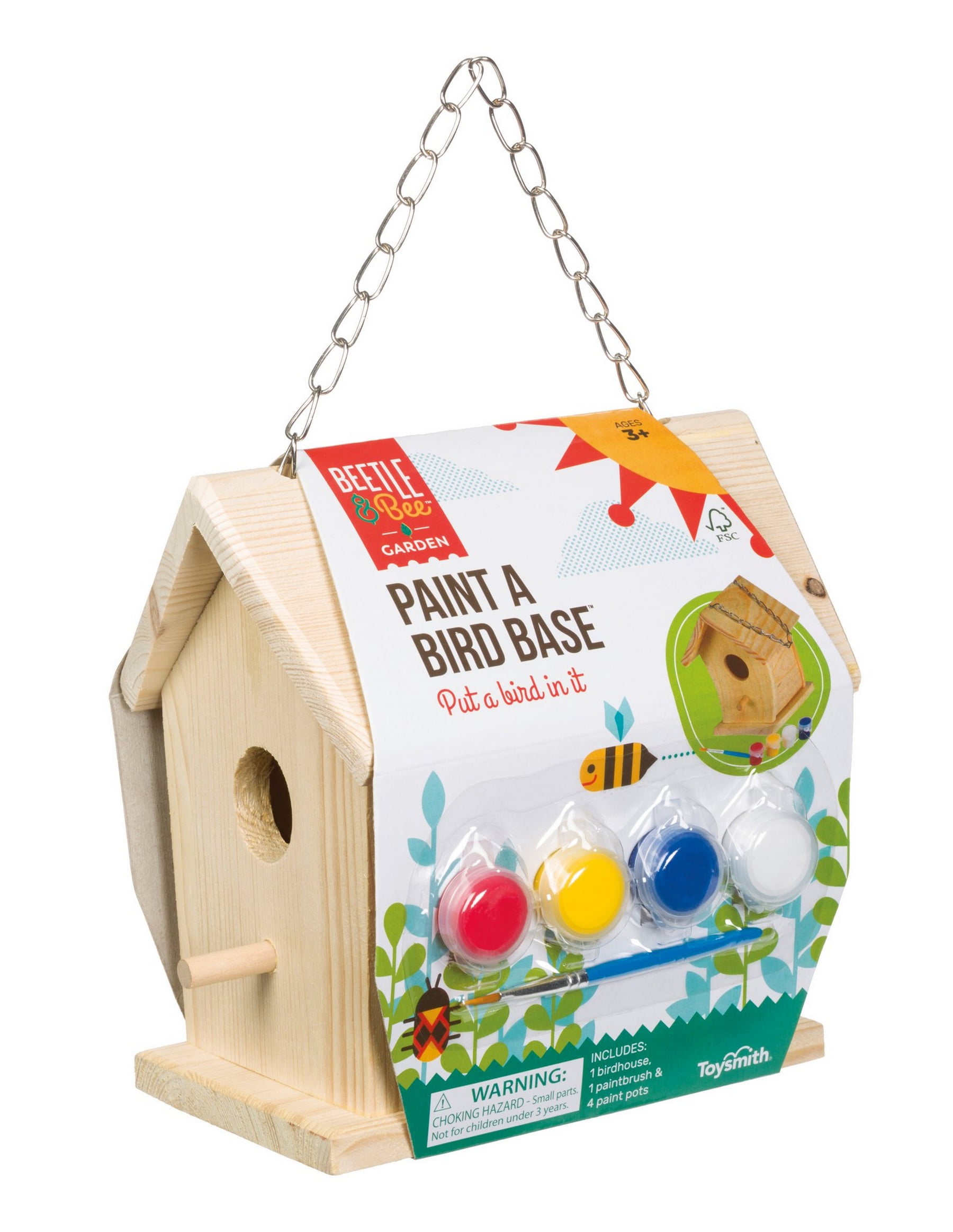 Toysmith Paint a Bird Base (House) Craft Kit