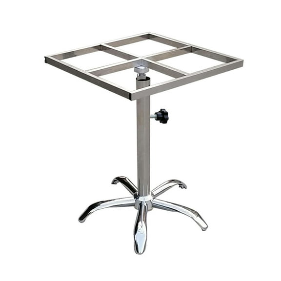 Stgfyxgs Rotating Paint Rack with Wheels Movable Stable Turntable Paint Stand Spray Paint Table Workbench for Statue Painting, Carving , Square 500mmx500mm