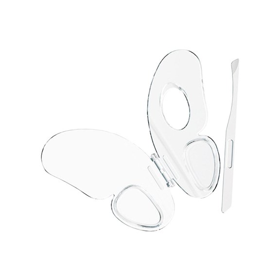 Stgfyxgs s Tray Foundation Mixing Tray Wipe to Clean Manicure Palette Makeup Tool for Nail Art Mixing Foundation Lipstick