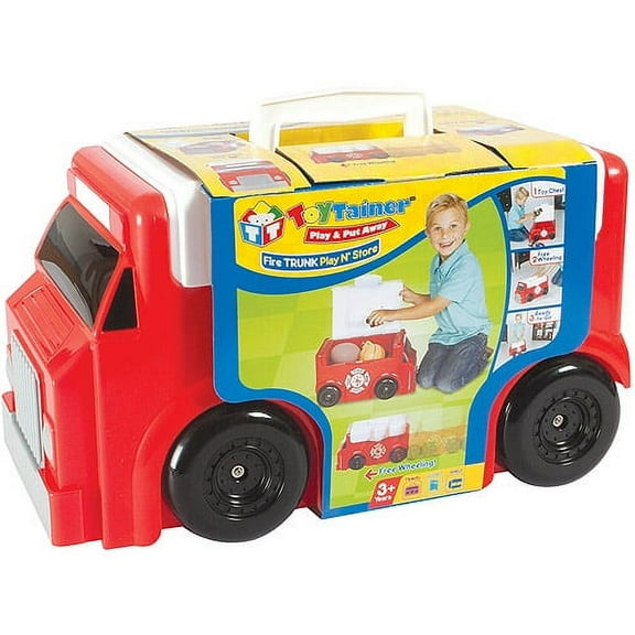 Toytainer Fire Trunk Play N' Store