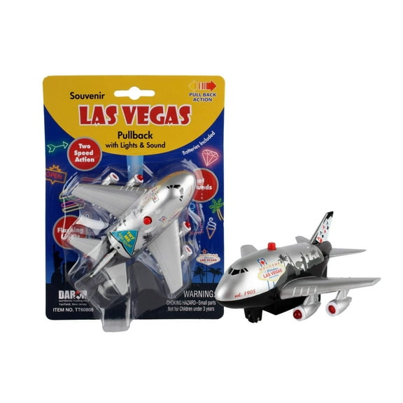 Toytech TT60808 Las Vegas Pullback with Light & Sound Air Plane Toy