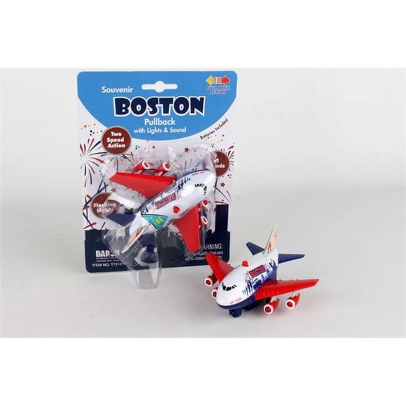 Toytech TT61010 Boston Pullback Toy with Light & Sound Air Plane Toy