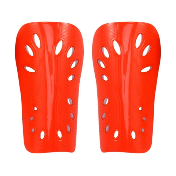 Toyvian 1 Pair Soccer Shin Guards Bone Protection PE Red for Adults