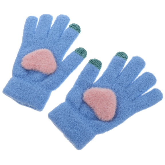 Toyvian Warm Mittens Cotton 1 Pair Thickened Warmth Unisex Gloves Cold Weather Activities