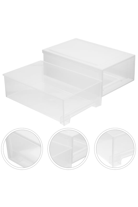 1 Pc Drawer Storage Box Plastic Dust Proof Storage for Bras and Hosiery