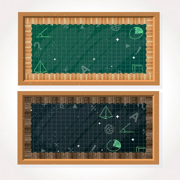 Toyvian Wood Grain Bulletin Board Borders Brown Wooden Fan Shape Decorative Trim