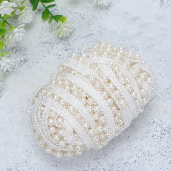 Toyvian 1 Roll of Vintage Edging Lace Trim White DIY Projects for Bags Decorations and Jewelry Creation