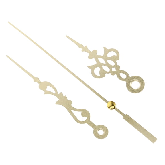 Toyvian Sturdy Clock Hands Elegant Clock Parts Metal 1 Set Golden