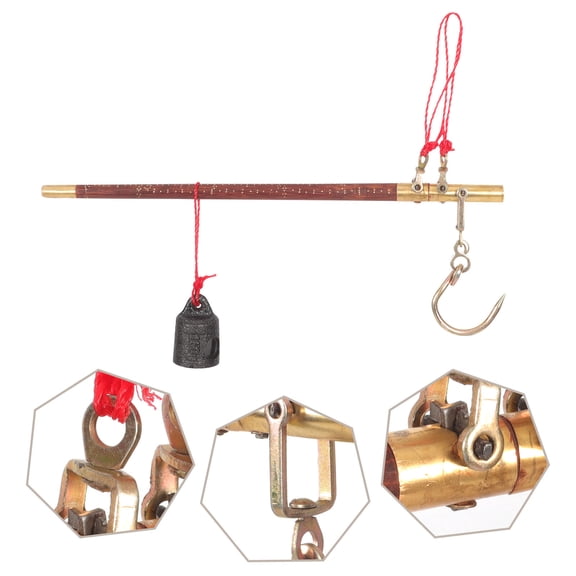 Toyvian 1 Set Farmhouse Hanging Scale Wooden Design Accurate Weight Tool for Household