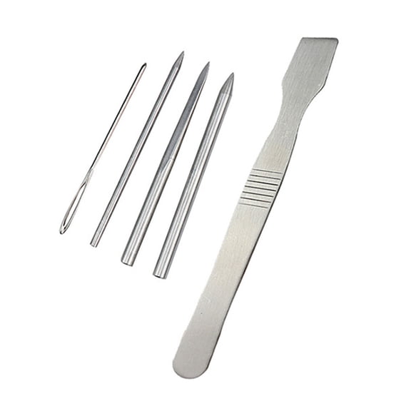 Toyvian 1Set Stainless Steel Paracord Lacing Needles with Carry Bag for Paracord Work