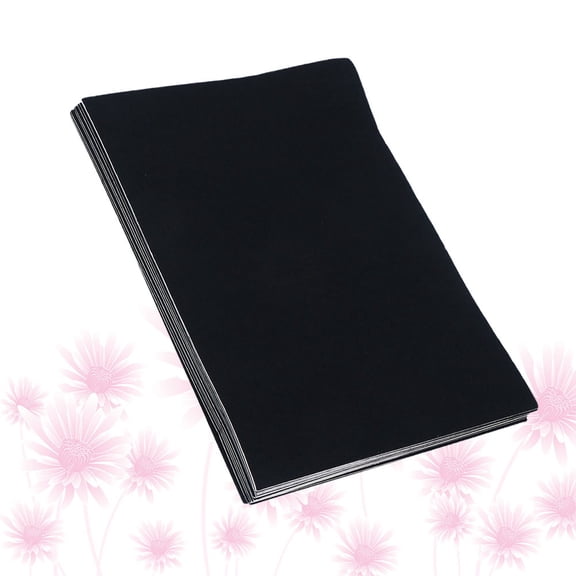 Toyvian Black Adhesive Felt Sheets for Crafts and Projects, Self-Stick Back Glue Felt Stickers for Home Decor and Art