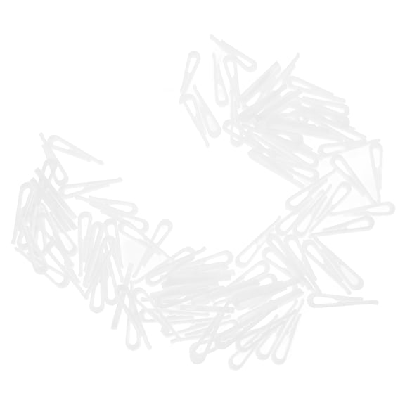 Toyvian 100Pcs Strong White Plastic Shirt Folding Clips Wear Resistant Clothes Pins for Home Use