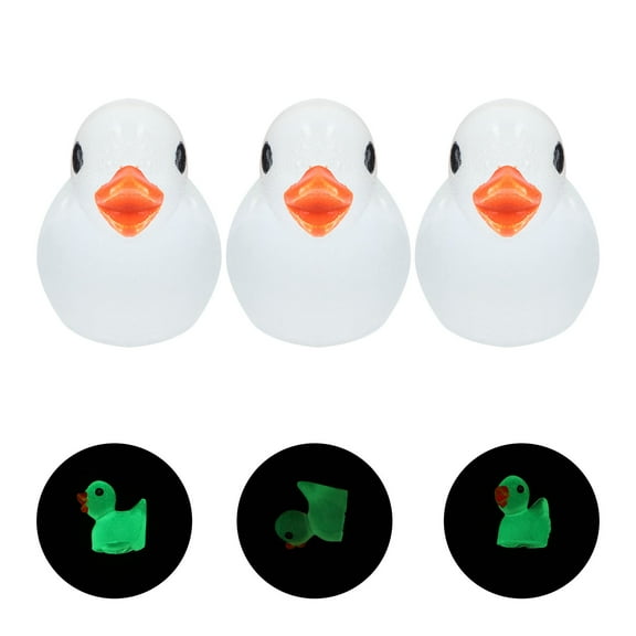 Toyvian 100pcs Animal Figurine Craft Duck Shape Assorted Color for Outdoor Micro Landscaping