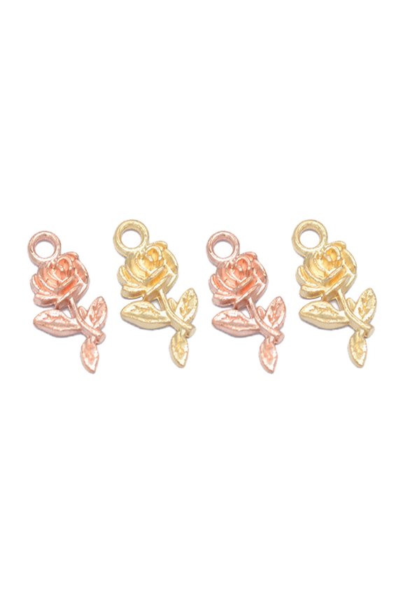 100Pcs Alloy Pendant Charms Assorted Colors for Adding to Bracelets Necklaces