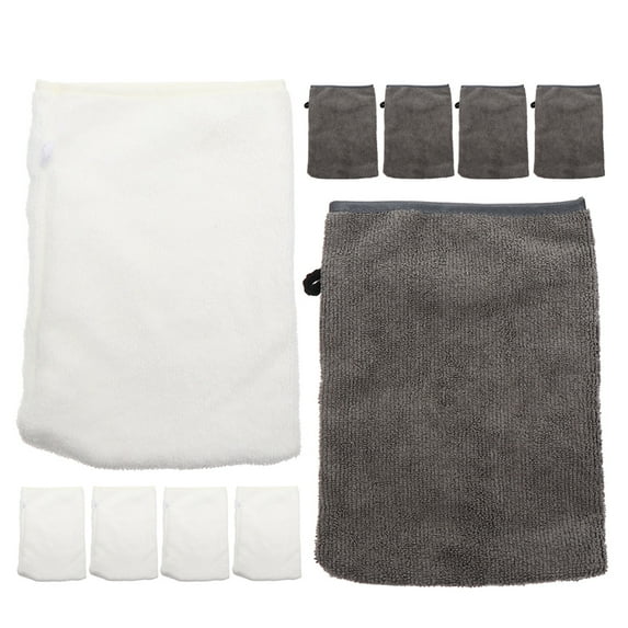 Toyvian 10Pcs Makeup Removal Gloves Assorted Colors Gentle Facial Scrubbing Gloves for Daily Use